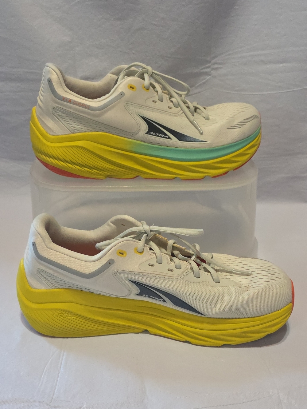 Altra Men's Via Olympus Zero Drop Running Shoes AL0A82BW270 White Yellow 11 - Picture 2 of 12